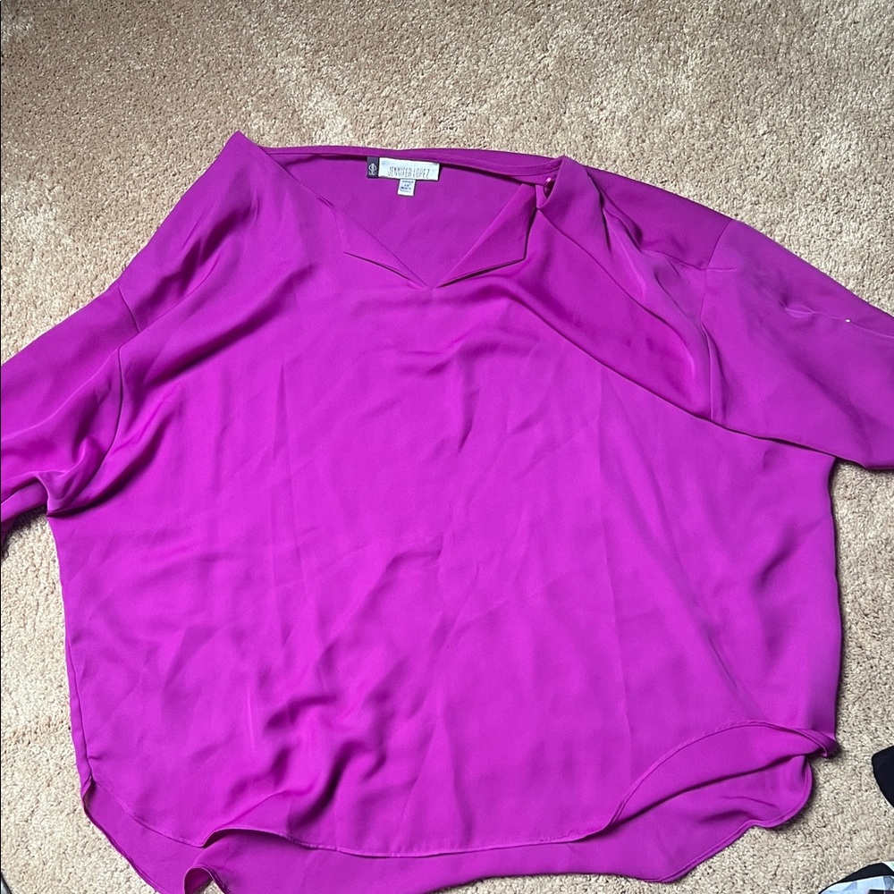 Jennifer Lopez Vibrant Pink Women's Blouse